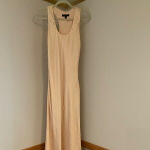 Banana Republic Butter Yellow 8 Maxi Racerback Dress Classic Timeless Scandi